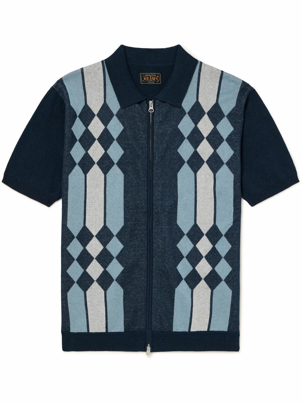 カーディガン BAL JACQUARD RAMIE CARDIGAN BAL Jacquard Ramie Cardigan with Leopard Print Size: L Gray