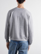 TOTEME - Cotton and Silk-Blend Jersey Sweater - Gray