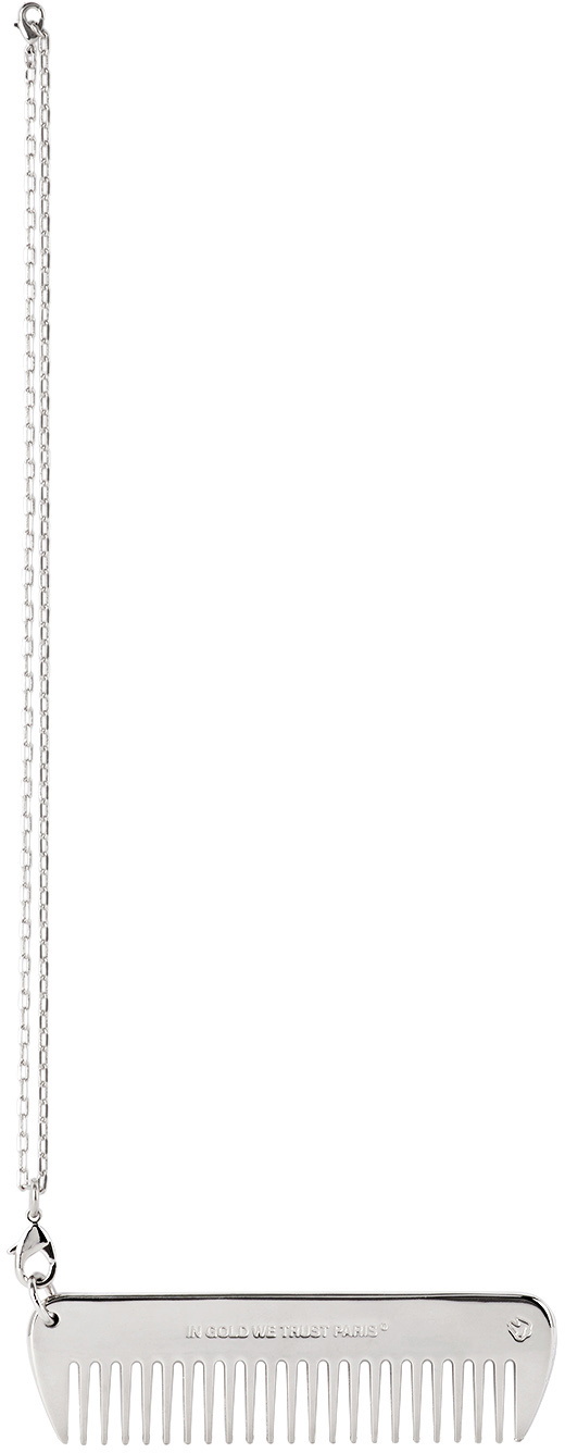 IN GOLD WE TRUST PARIS SSENSE Exclusive Silver Classical Comb