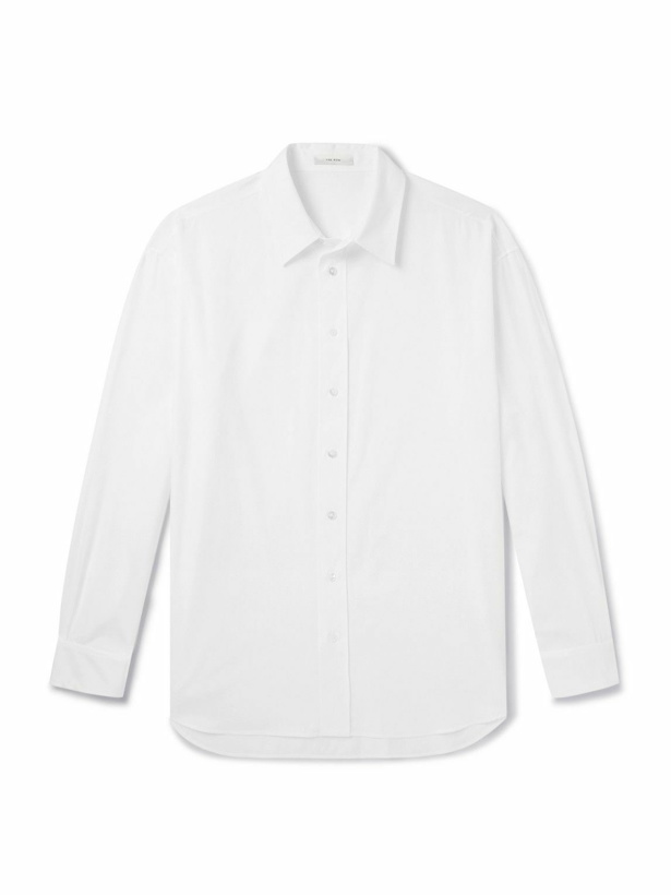 Photo: The Row - Penn Oversized Cotton-Poplin Shirt - White