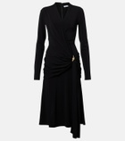 Ferragamo Draped jersey midi dress