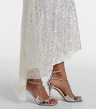 Jacques Wei Sequined slip dress