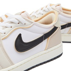 Air Jordan Men's 1 Retro Low OG Sneakers in White/Coconut Milk