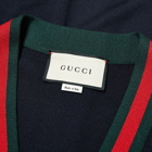 Gucci GRG Taped Low V-Neck Cardigan