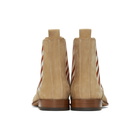 Off-White Beige Chelsea Boots