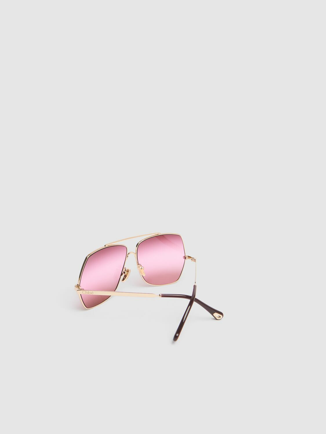 Chloé アリス CHLOÉ EYEWEAR Aly square-frame acetate and gold-tone