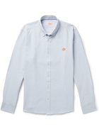 Armor Lux - Logo-Appliquéd Button-Down Collar Striped Cotton Oxford Shirt - Blue