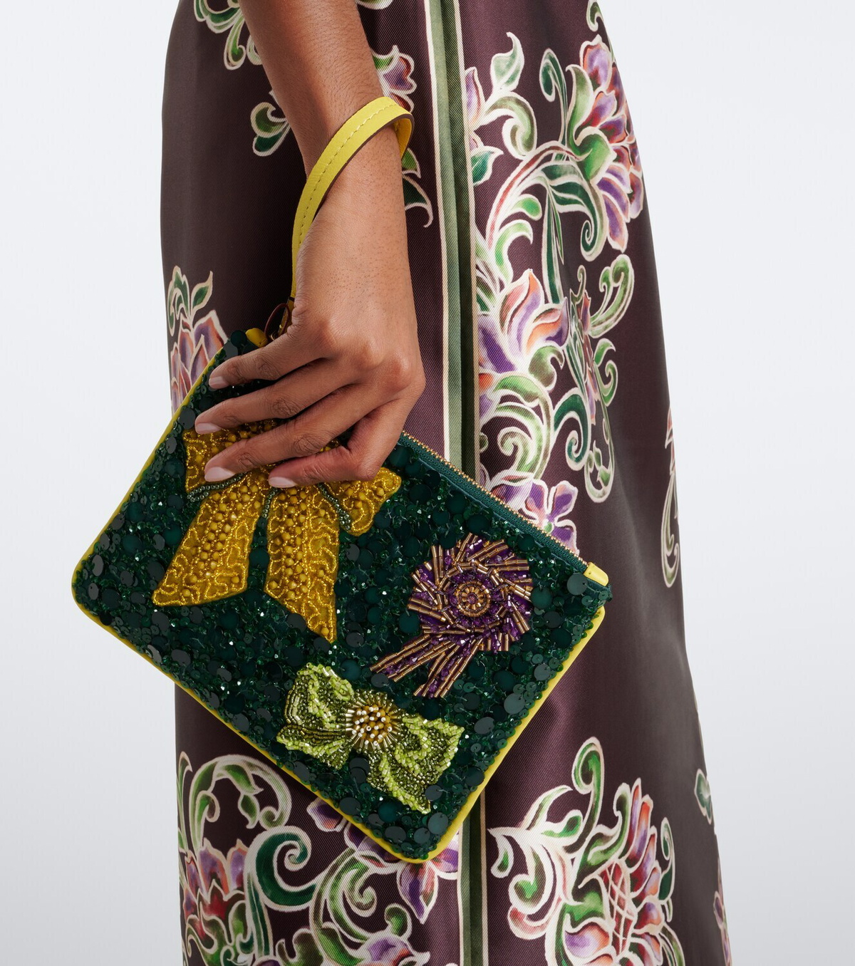 Alémais Rosette embellished pouch