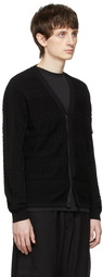 Stone Island Shadow Project Black Aran Cardigan