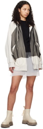 UNDERCOVER Black & Off-White Layered Hoodie