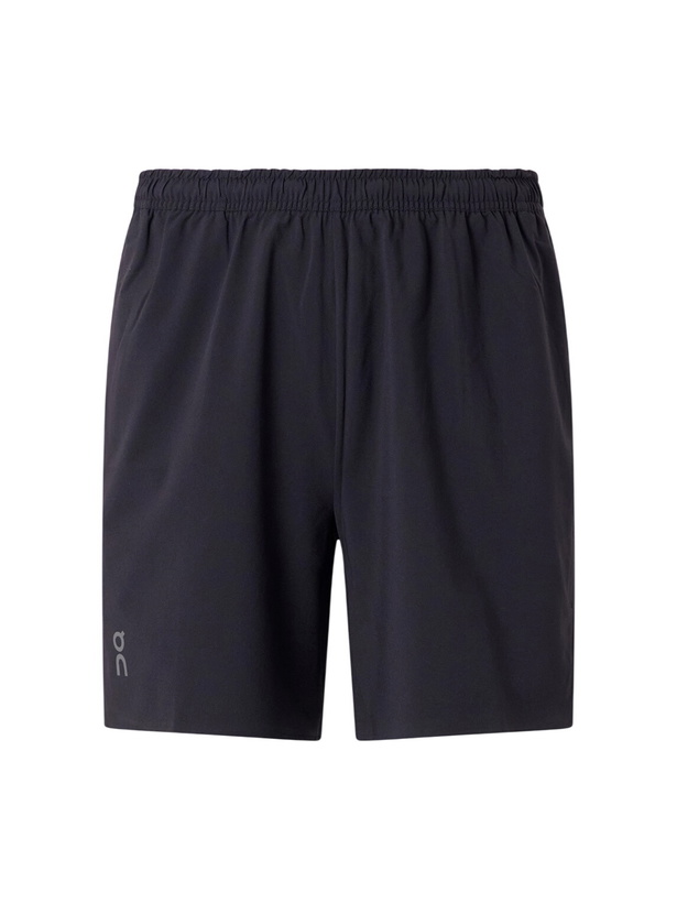 Photo: On - Train Straight-Leg 7'' Recycled-Jersey Shorts - Black