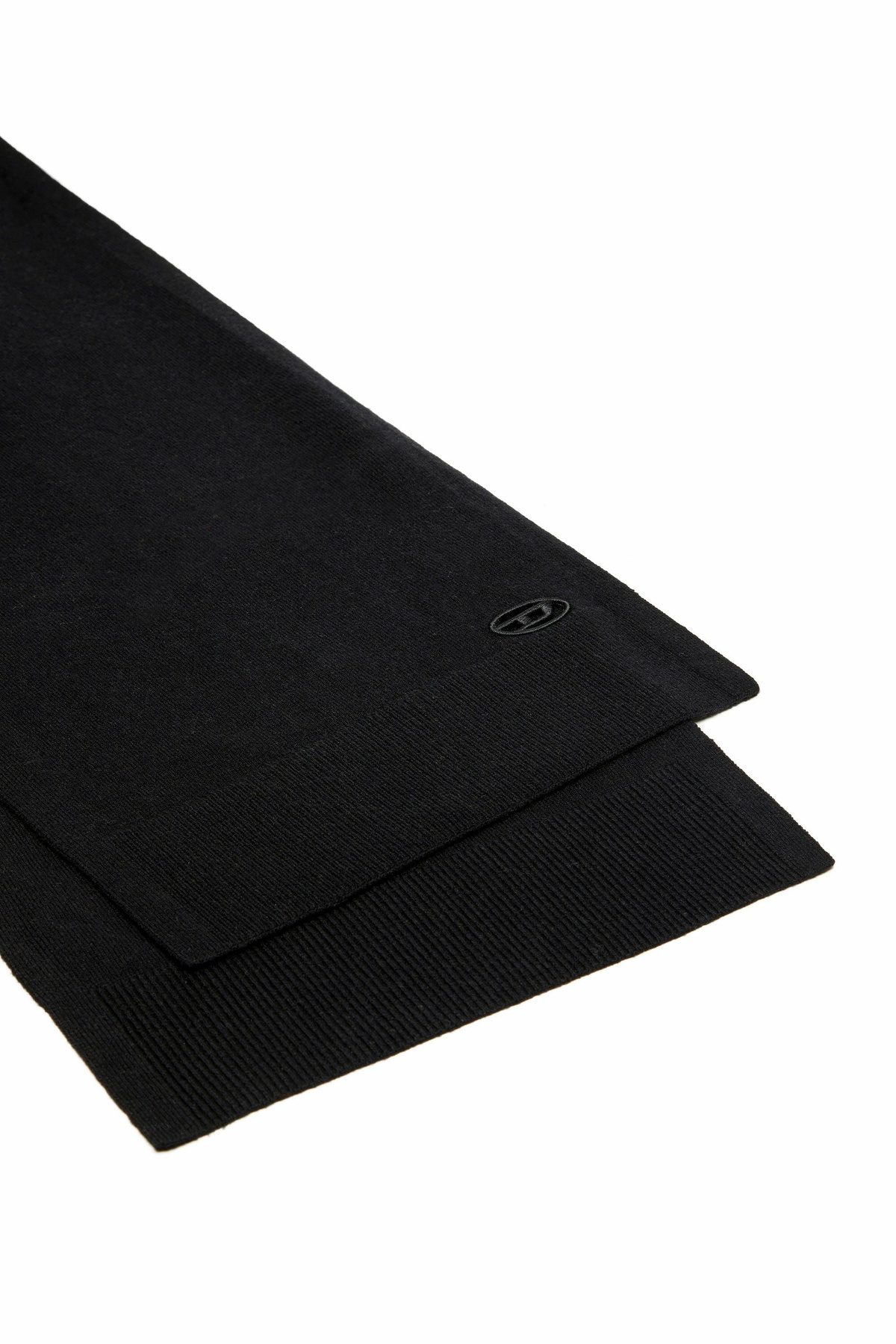 Diesel Scarf with embroidered Oval D logo - Scarf - Unisex - Black