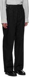 MHL by Margaret Howell Black Side Cinch Trousers