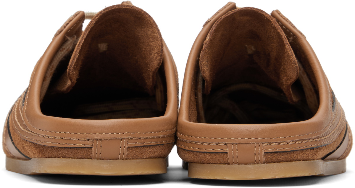 Dries Van Noten Tan Suede Sneaker Mule Loafers