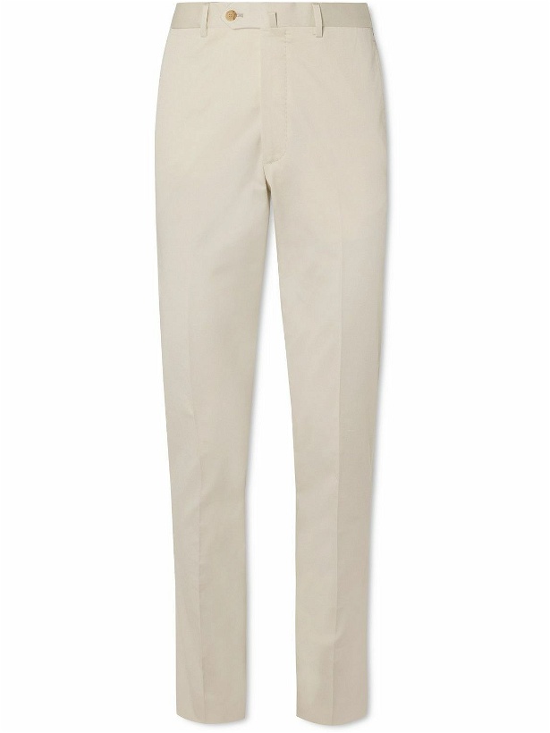 Photo: De Petrillo - Tapered Cotton-Blend Twill Suit Trousers - Unknown