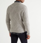 Peter Millar - Chalet Textured Wool-Blend Sweater - Gray