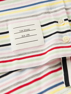 Thom Browne - Logo-Appliquéd Striped Cotton-Jersey T-Shirt - Multi