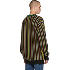 Balenciaga Multicolor Striped Logo Sweater