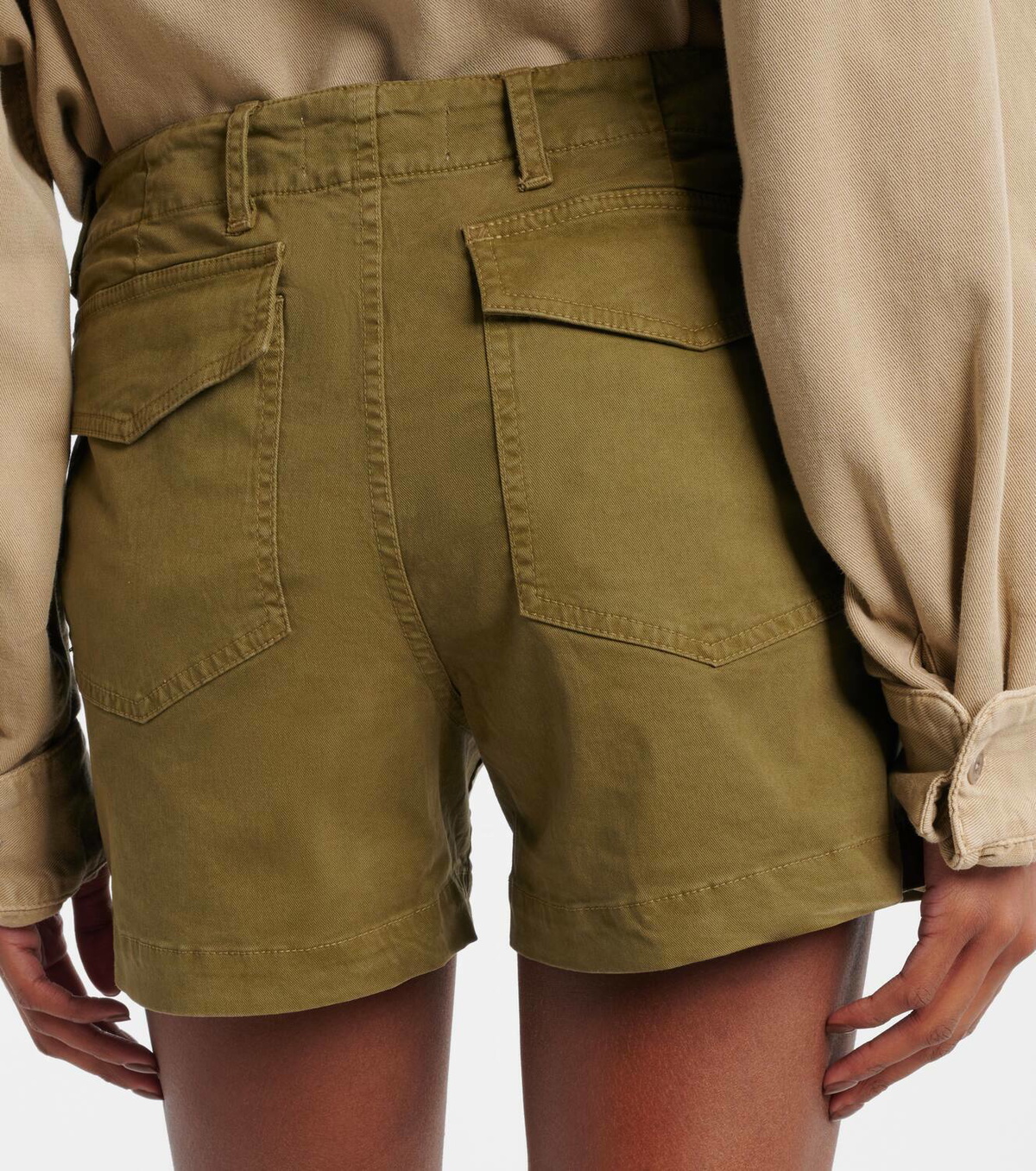 Nili Lotan Cotton twill shorts