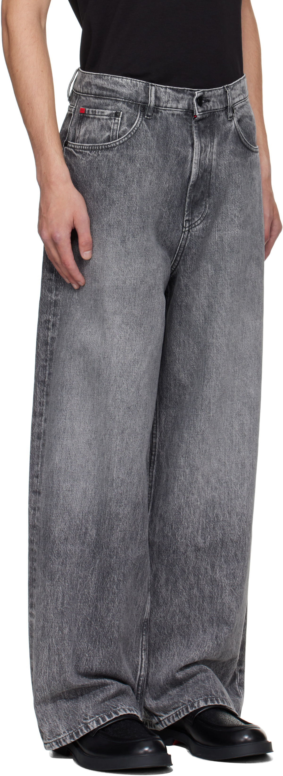 Hugo Gray Faded Jeans