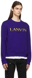 Lanvin Blue Logo Sweatshirt