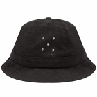 Pop Trading Company Men's Suede Bell Hat in Black