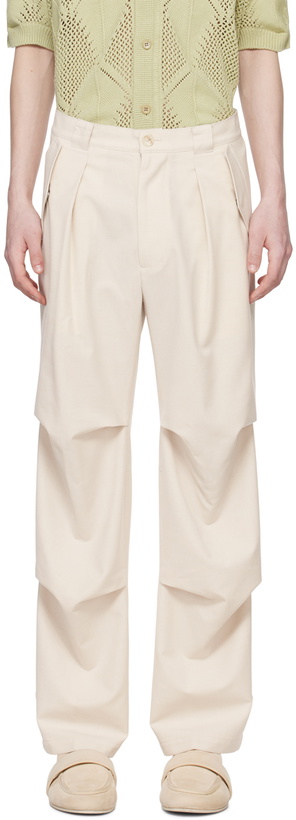Photo: AFTER PRAY Beige Technical Trousers