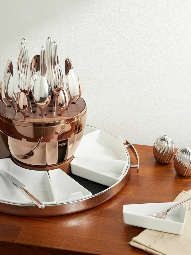 Photo: Christofle - Mood Precious Set of 24 Rose Gold-Tone and Stainless Steel Cutlery