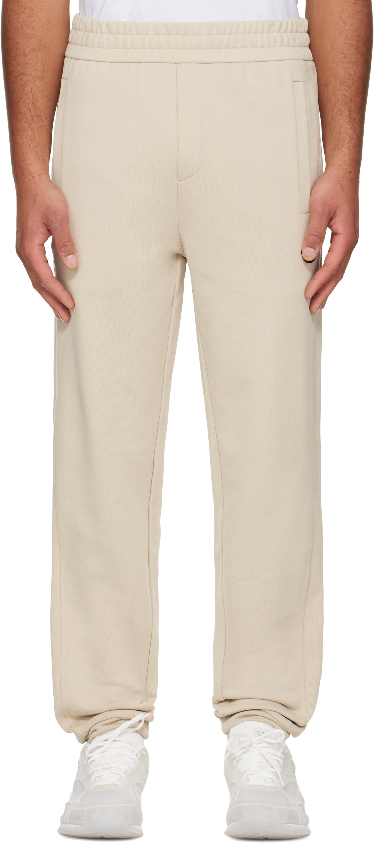 Moncler Off-White Cotton Sweatpants