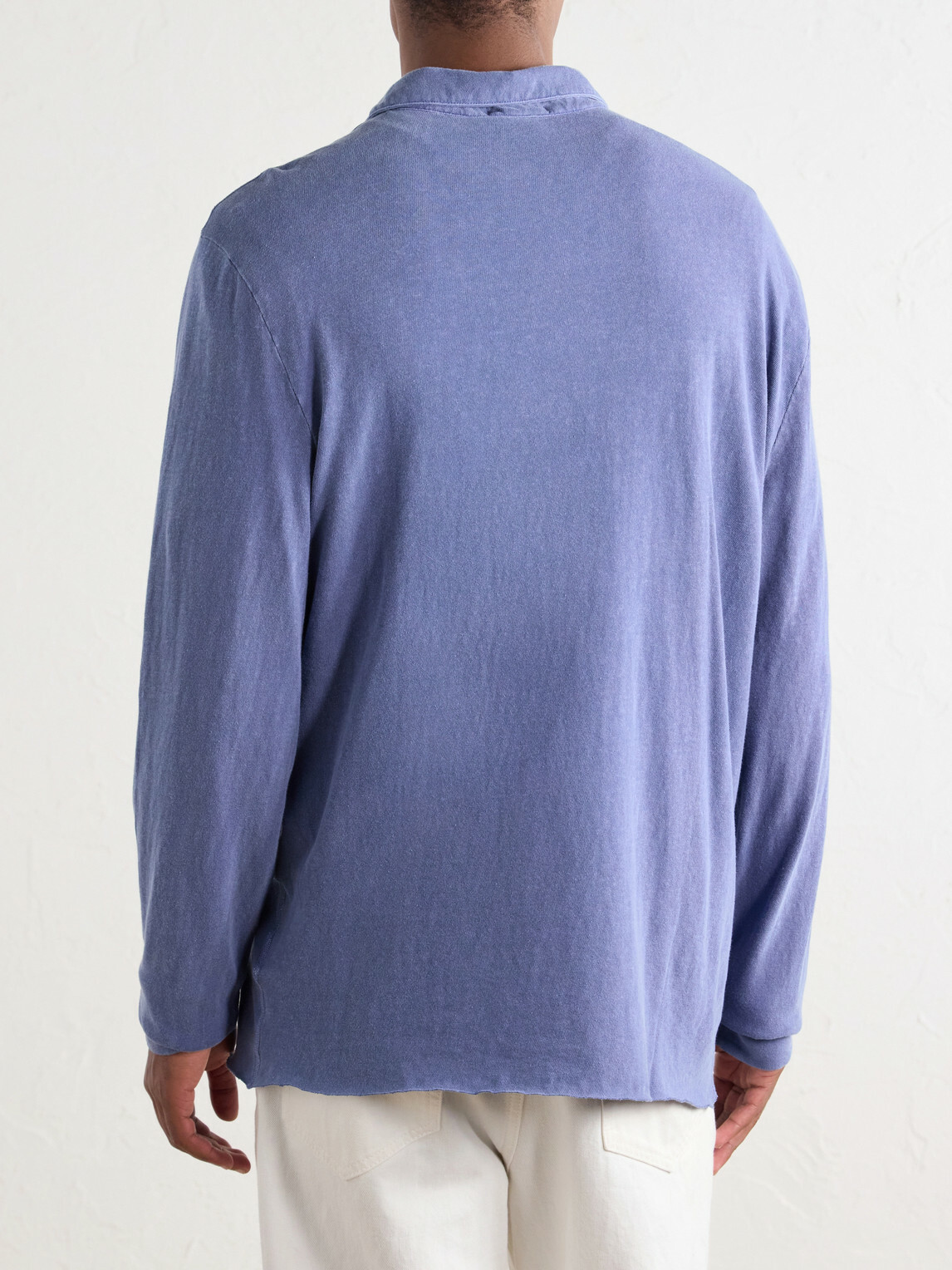 James Perse - Cotton-Twill Polo Shirt - Blue