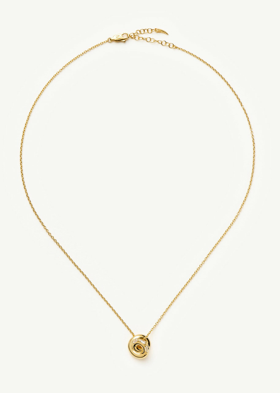 Missoma X Lucy Williams Knot Pendant 18ct Gold Vermeil Necklace - One Size