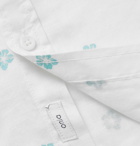 Onia - Jack Button-Down Collar Floral-Print Linen Shirt - White