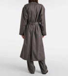 The Row Eric silk trench coat