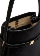 Toteme Belted Calf-hair Bucket bag - Black - One Size