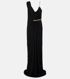 Tom Ford Draped gathered crêpe jersey gown