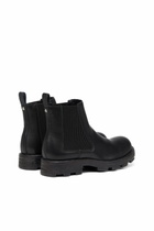 Diesel D-Hammer-Leather Chelsea boots with chunky sole - Boots Mens in Black