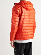 PATAGONIA - Quilted DWR-Coated Recycled Ripstop Down Hooded Jacket - Orange - S
