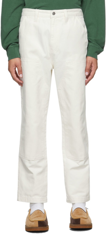 Photo: Stüssy Off-White Canvas Work Trousers