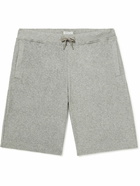 Sunspel - Straight-Leg Cotton-Terry Drawstring Shorts - Gray