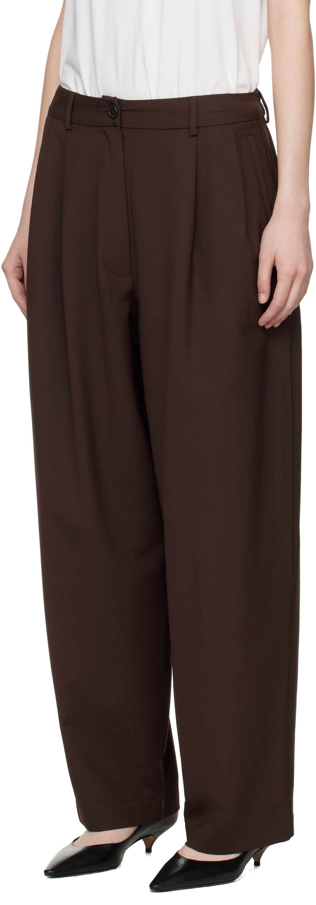 Cordera Brown Tailored Masculine Trousers
