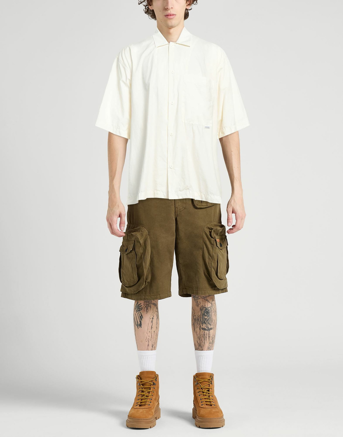Sunnei Mens Shirt Cream