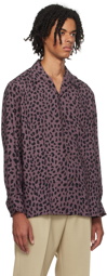 WACKO MARIA Purple Leopard Shirt