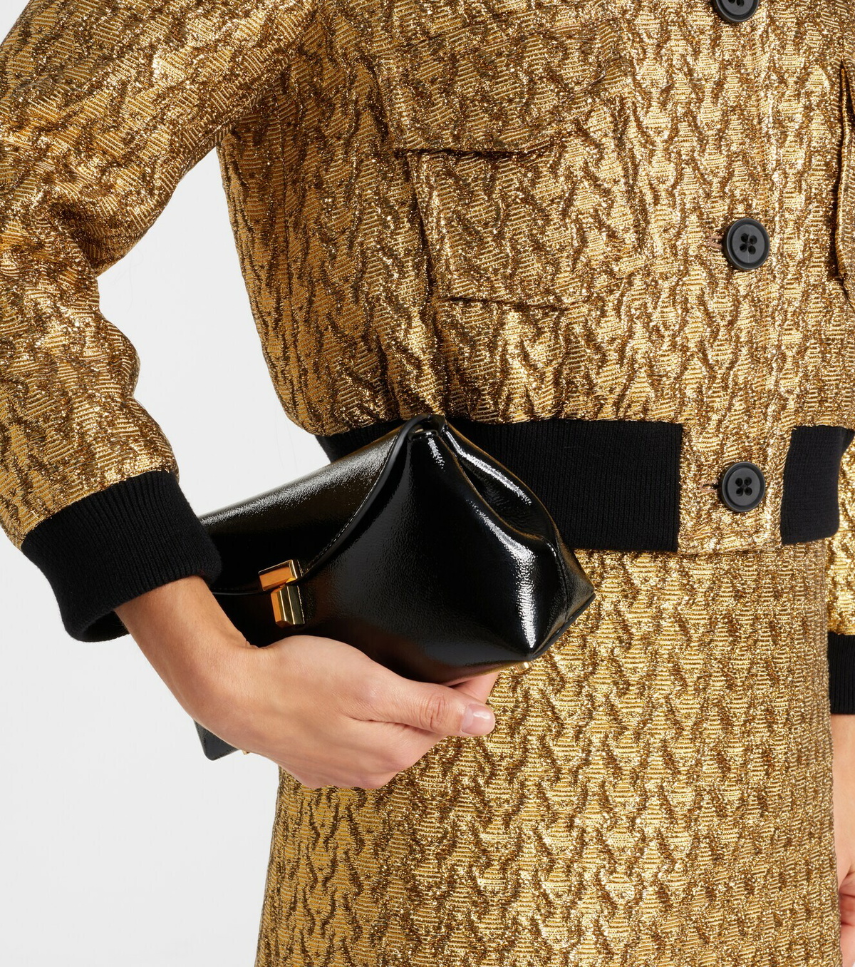 Dorothee Schumacher Golden Hour cropped blouson jacket