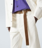 Plan C Belted straight jeans