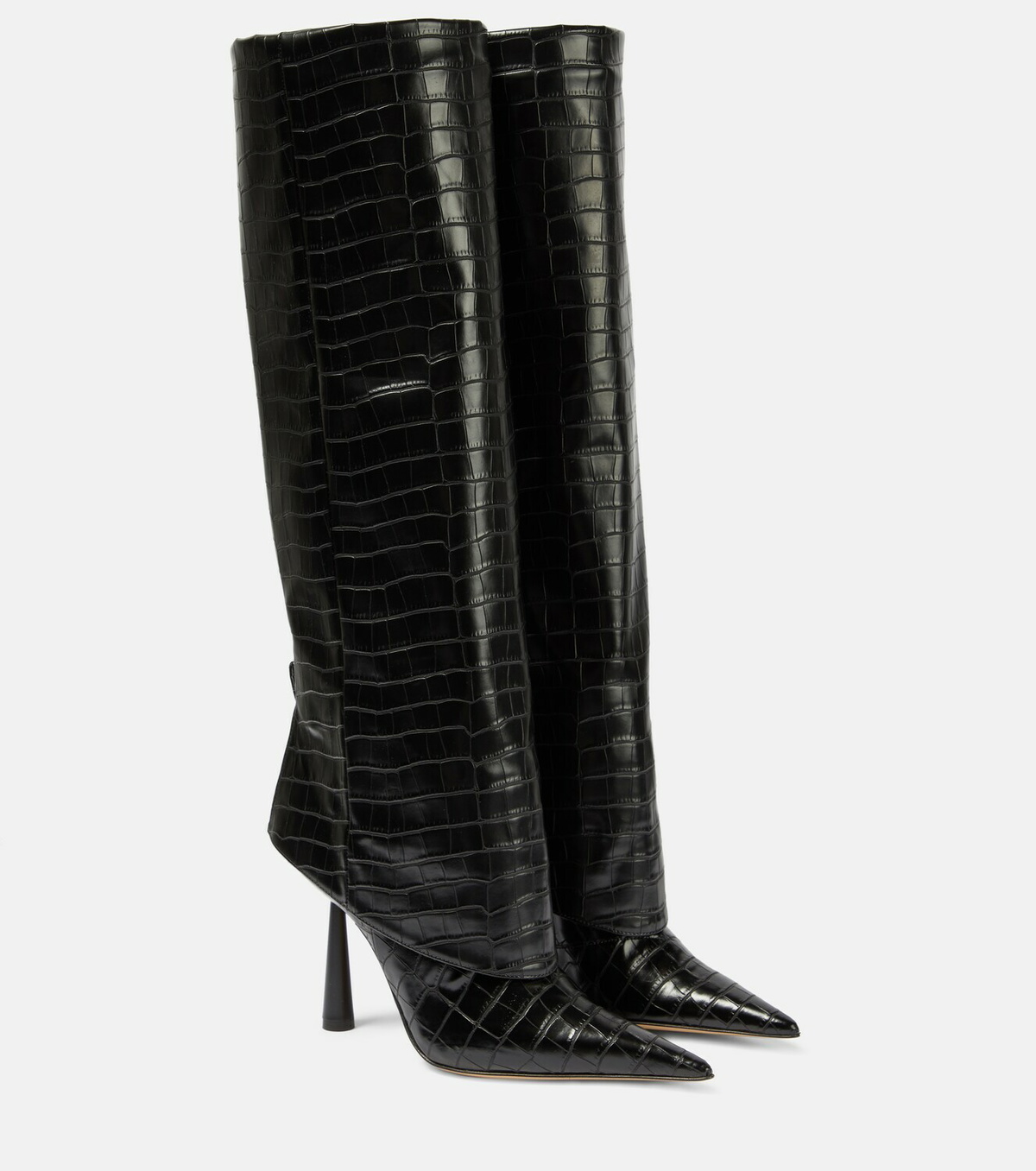 【Gia Borghini】 GIA/RHW Rosie 10レザー over-the-kneeブーツ GIA/RHW Rosie 10 leather over-the-knee boots in beige - Gia