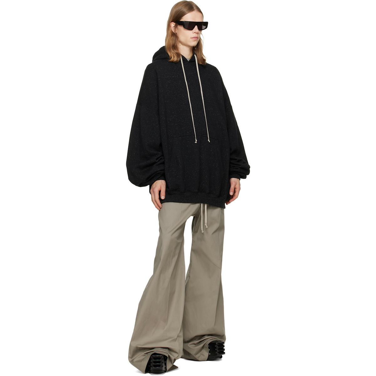 Rick Owens Black Tower Hun Hoodie