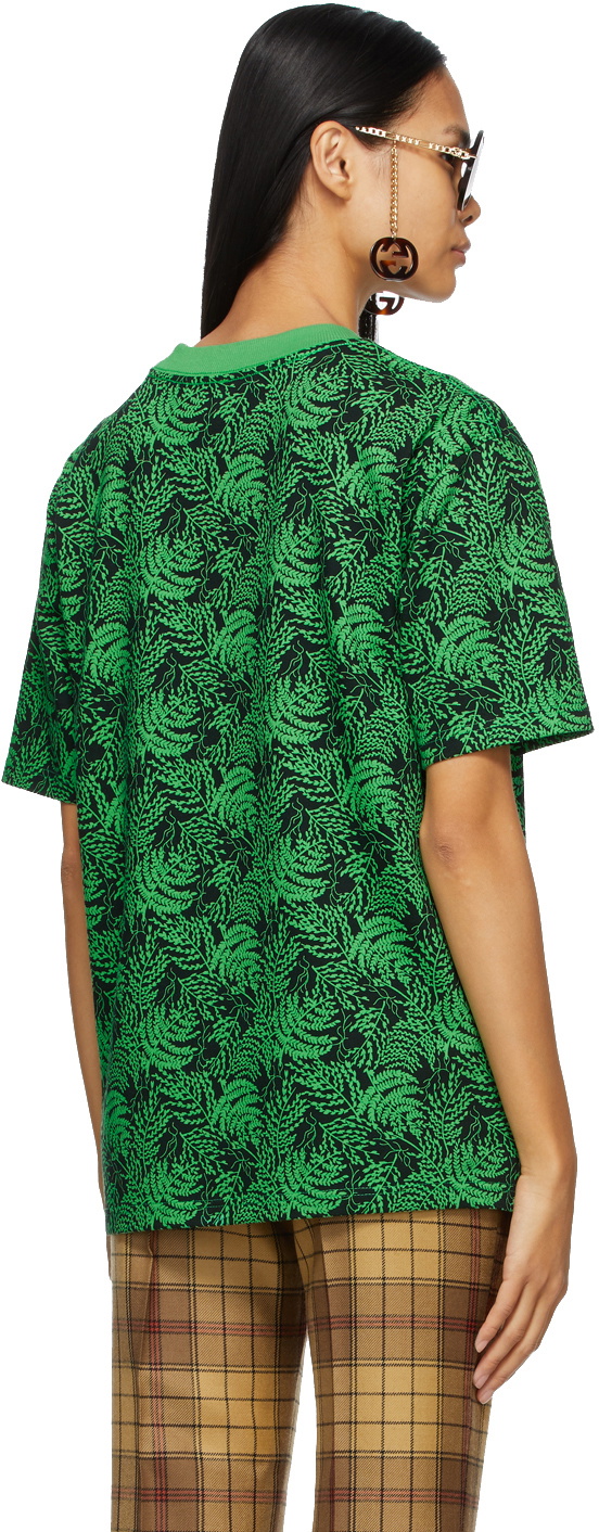 SSENSE WORKS SSENSE Exclusive Jeremy O. Harris Black & Green Rose T-Shirt