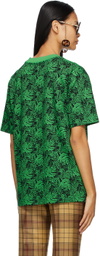 SSENSE WORKS SSENSE Exclusive Jeremy O. Harris Black & Green Rose T-Shirt