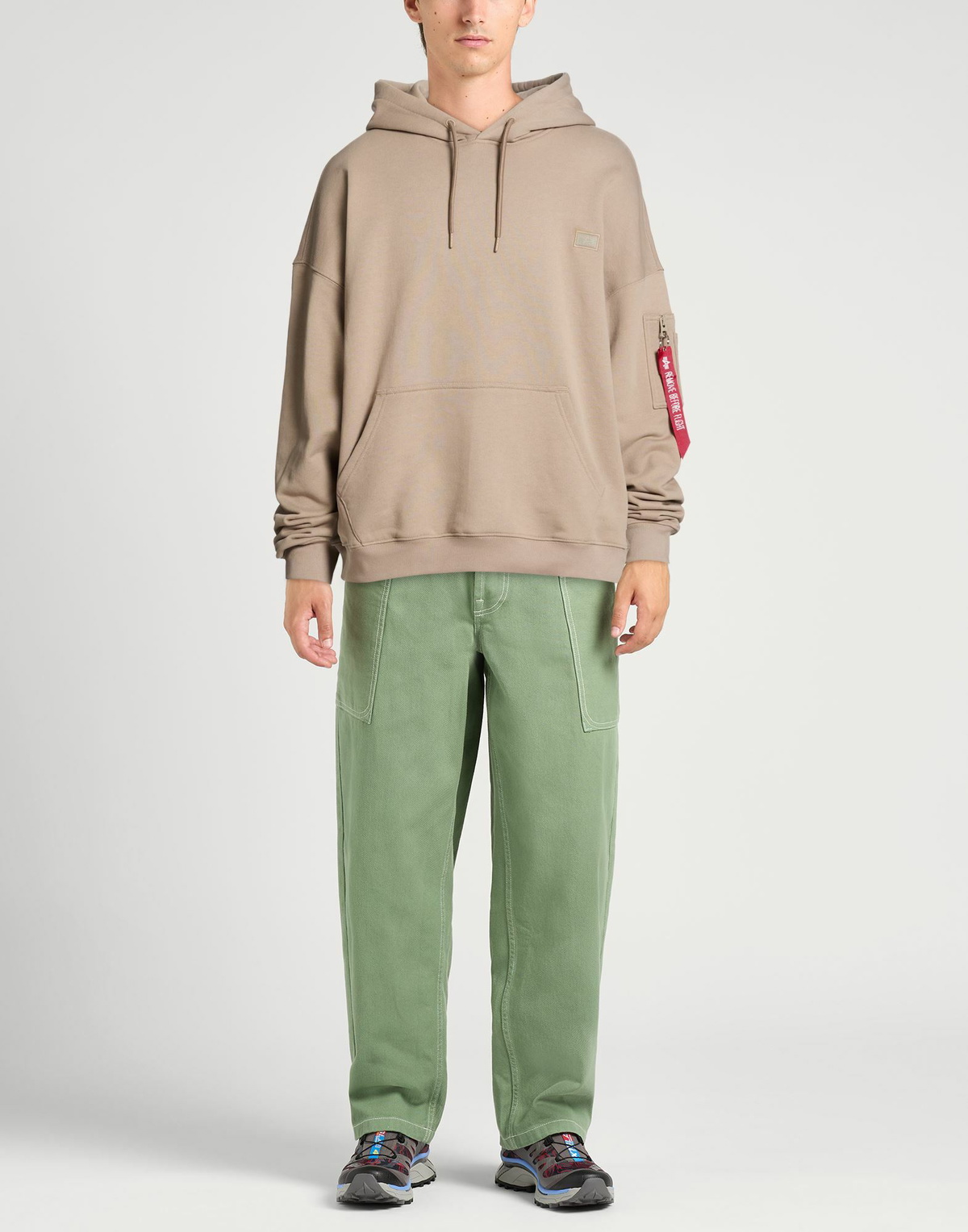 Alpha Industries Mens Sweatshirt Khaki