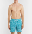 Onia - Charles Mid-Length Printed Swim Shorts - Men - Blue